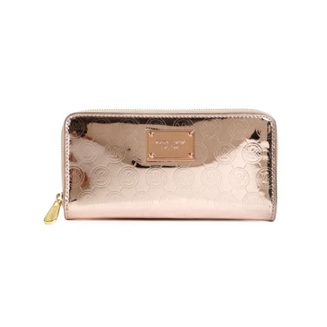 michael kors metallic jet set wallet|bolso Michael Kors jet set.